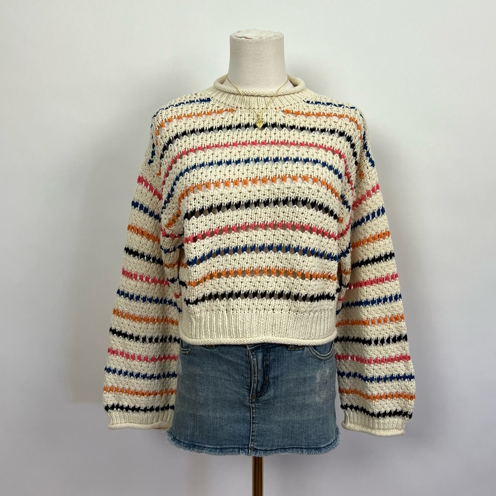 MOTHER The Bell Sleeve Jumper Roll Sweater